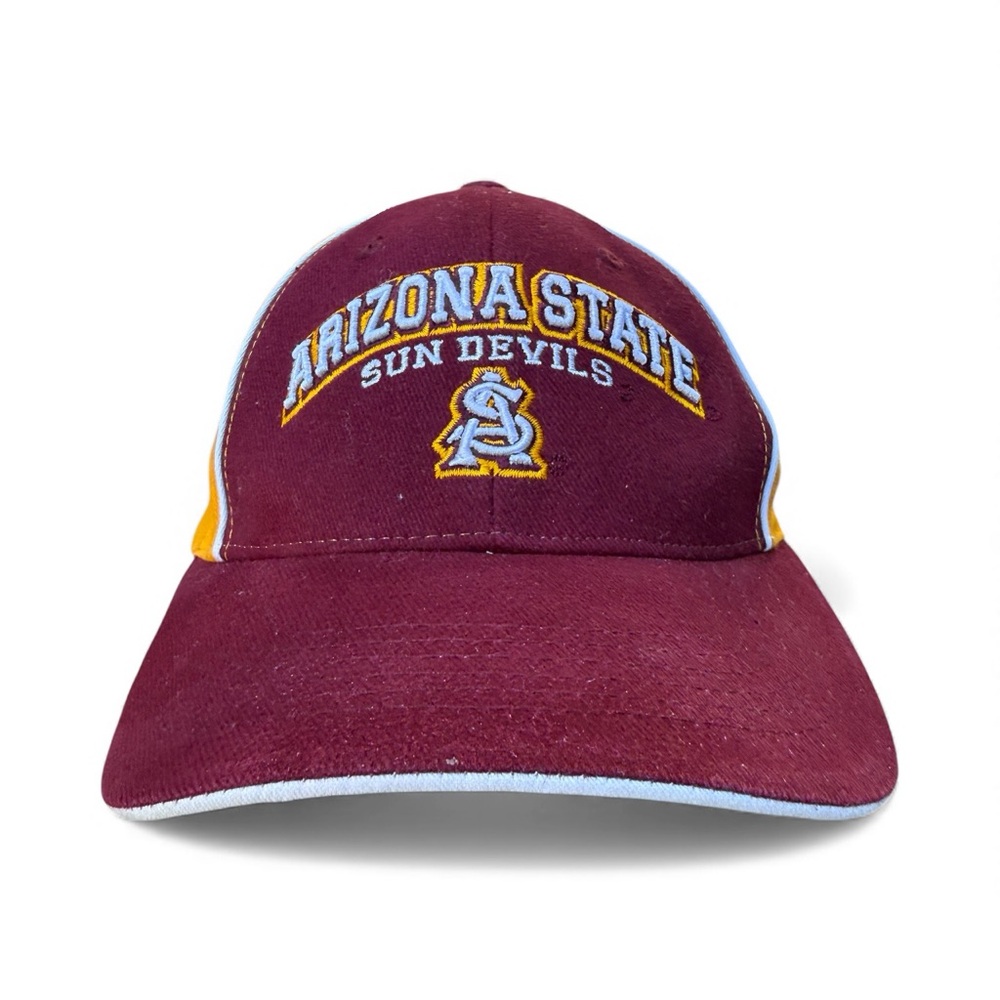 Asu Sun Devils Adjustable Strap Back Cap Maroon &… - image 2